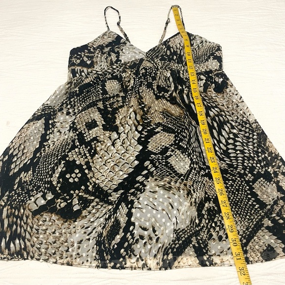 Zara Women’s Snakeskin Print Fit & Flare Mini Dress - Picture 10 of 11